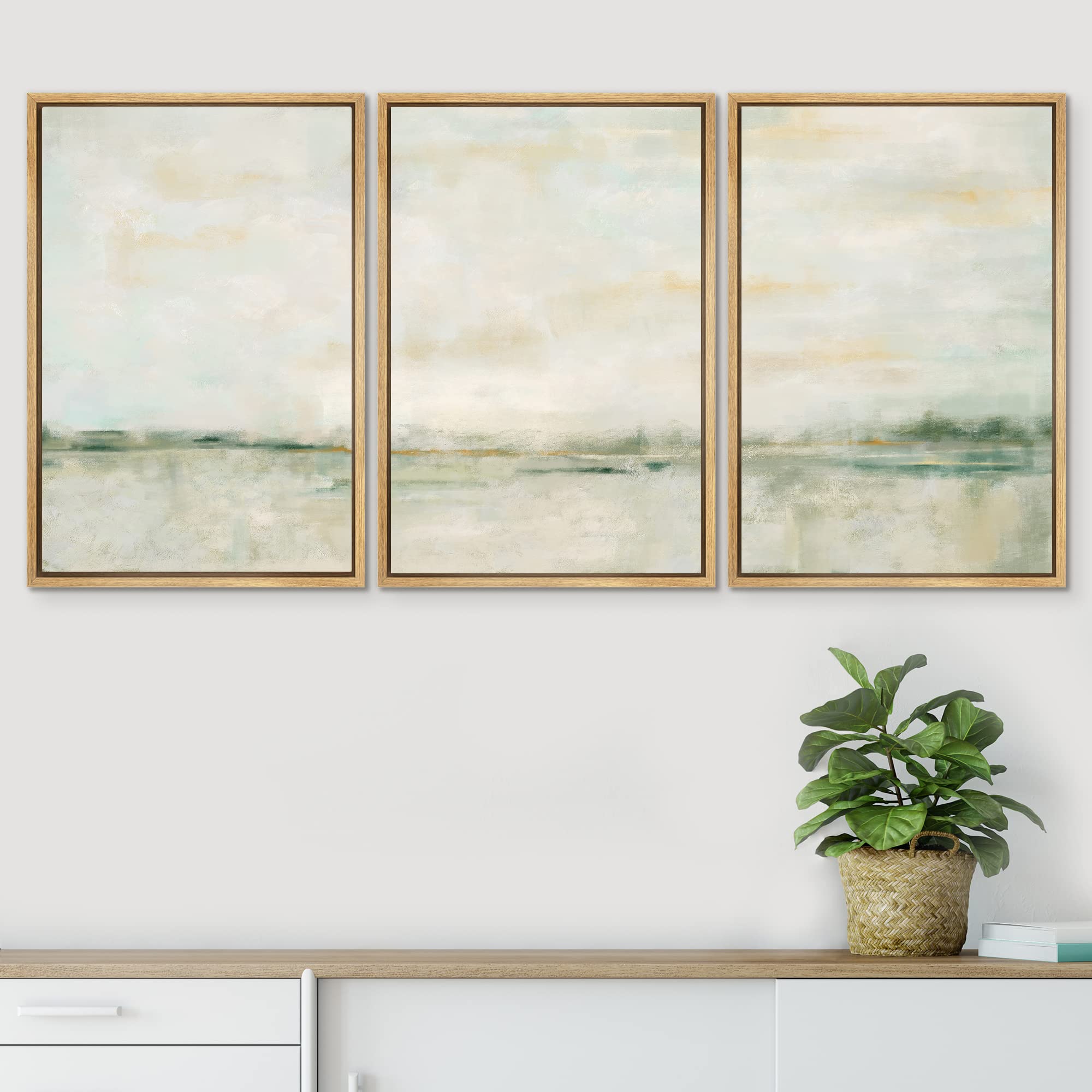 Amazon.com: SIGNWIN Framed Canvas Print Wall Art Set Grunge